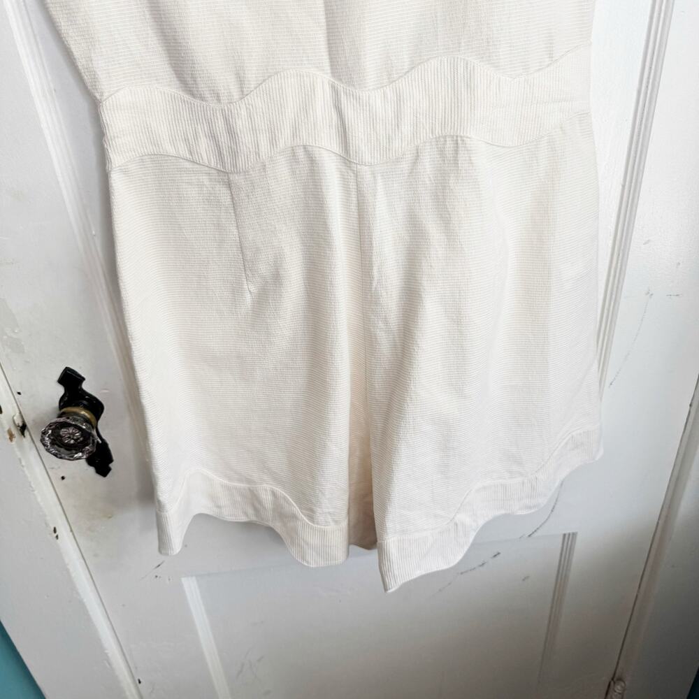 Adriana Degreas Moves Romper Off White Plunging Neckline Sexy Date Night L - Picture 14 of 15
